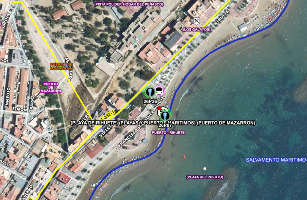 Fin de semana tr�gico en las playas de Mazarr�n